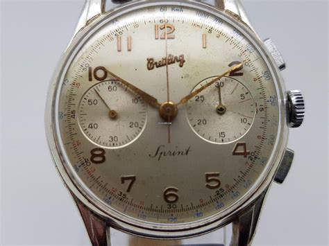 breitling sprint 1196|Breitling Sprint Chronograph 1196 Vintage Watch from 1950 Cal .